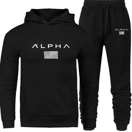 Men's Hooded Sweatshirt Set