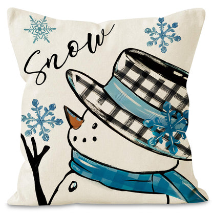 Christmas tree checkered pillow cover