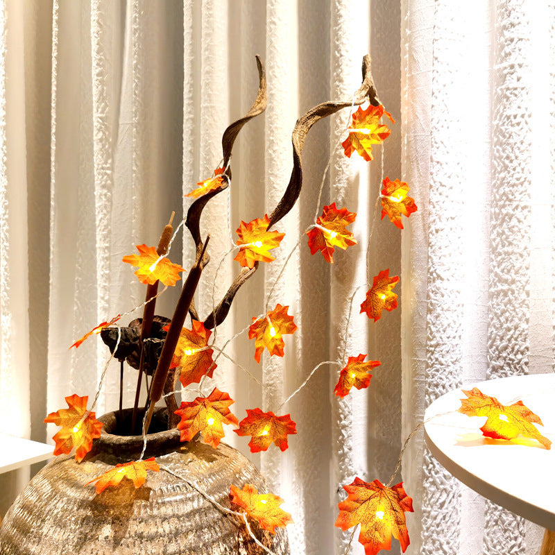 Decorative String Lights LED Maple Leaf