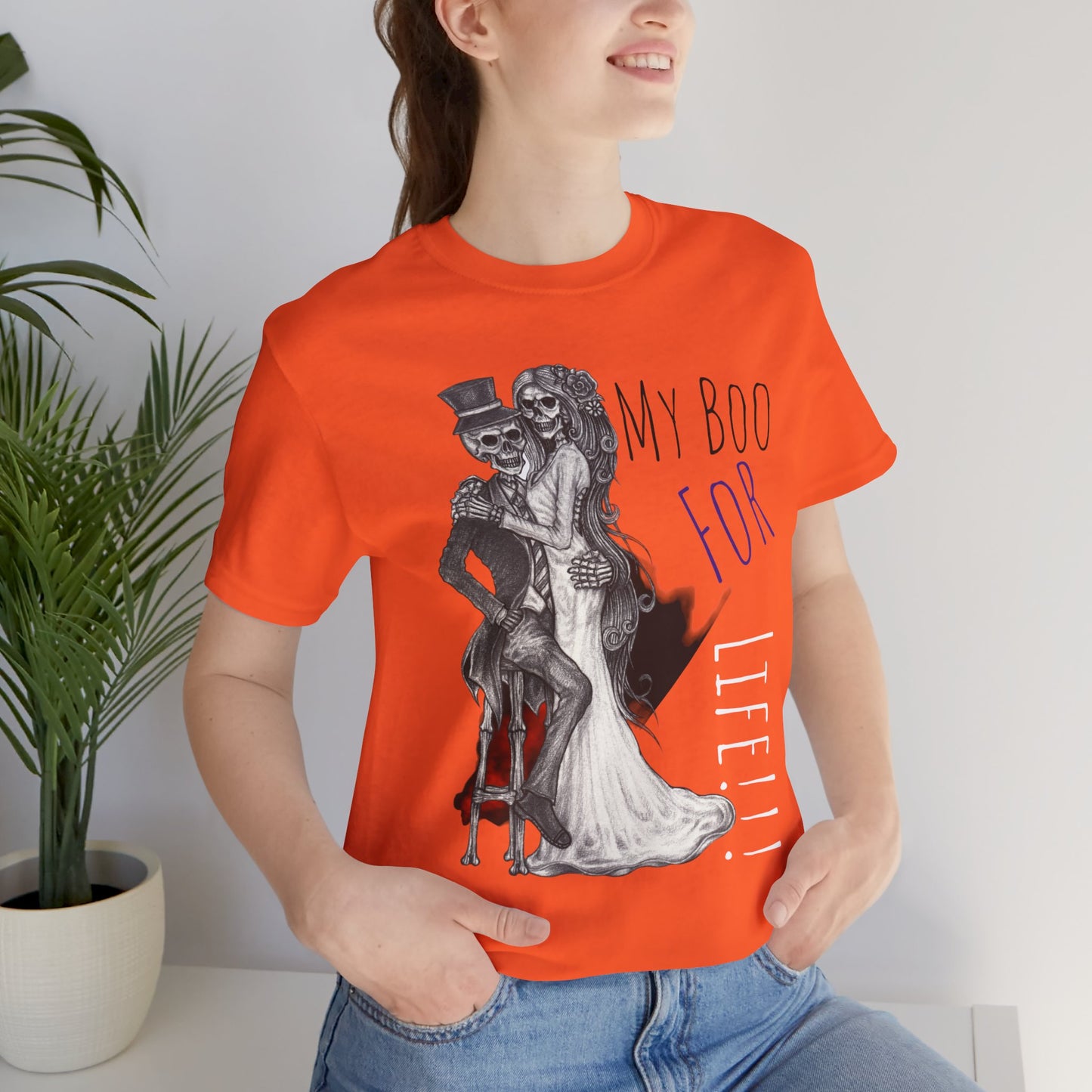 LCM23 My Boo For Life Halloween Unisex Jersey Short Sleeve Tee