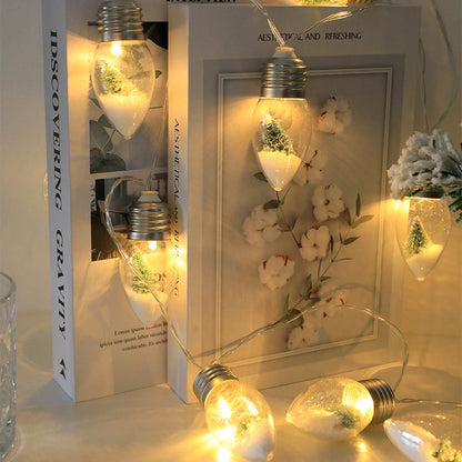 LED wishing bottle light string snowflake decoration light