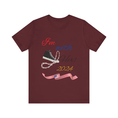 LCM23 I'm With Her/Harris/Walz Unisex Jersey Short Sleeve Tee