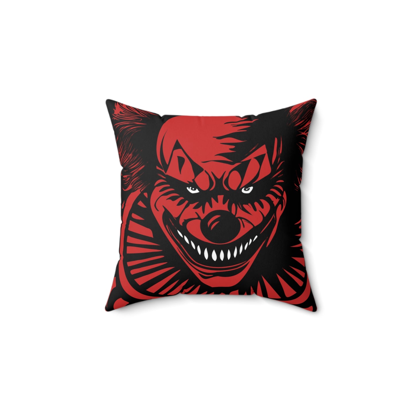 LCM23 Scary Halloween Spun Polyester Square Pillow