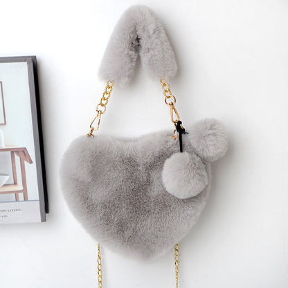 Love Bags Soft Plush Women Valentine's Day Bag