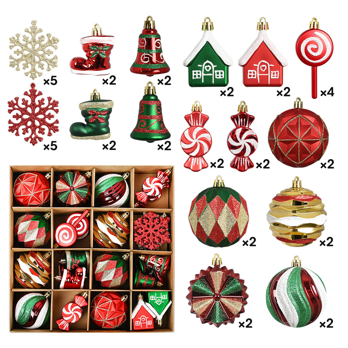 Christmas decorations ball sets