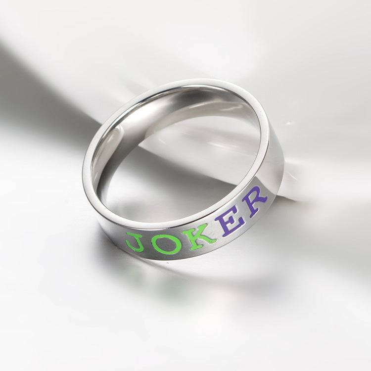 Joker/Harley Squad Stainless Steel Rings Couples