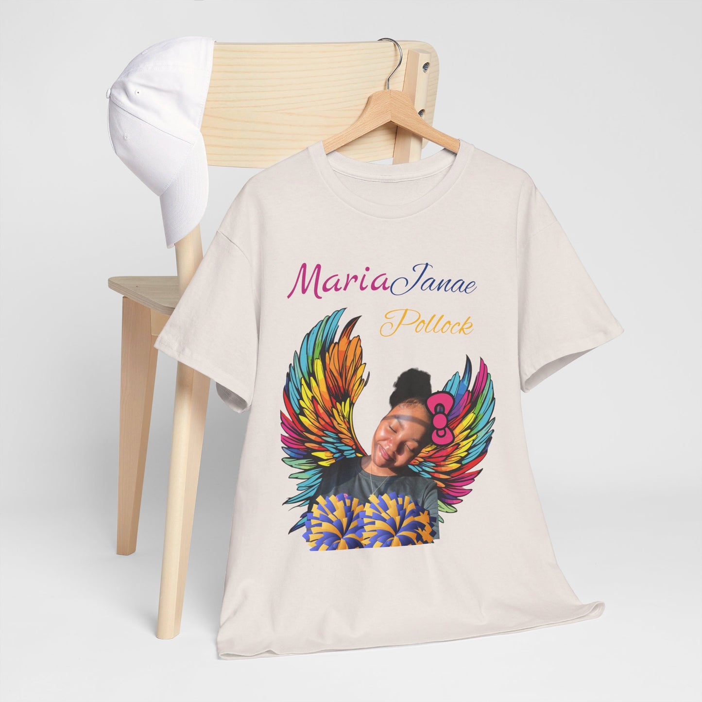 Big Brother  For my family in Honor of Maria Pollock Unisex Heavy Cotton Tee(back customizable for name)