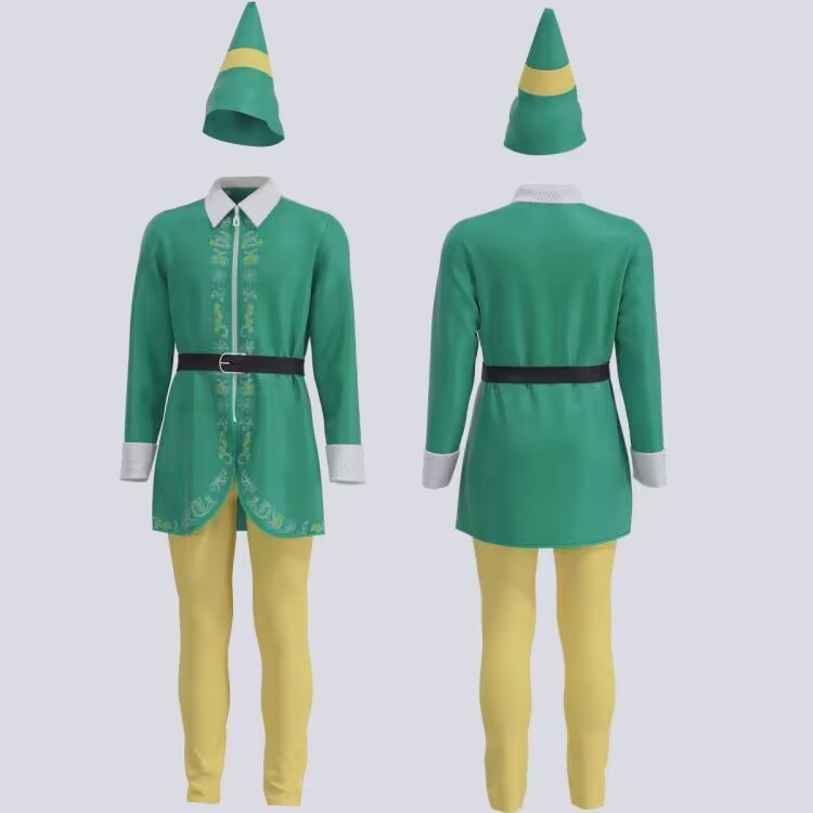 Parent-Child Men And Women Christmas Costume Elf