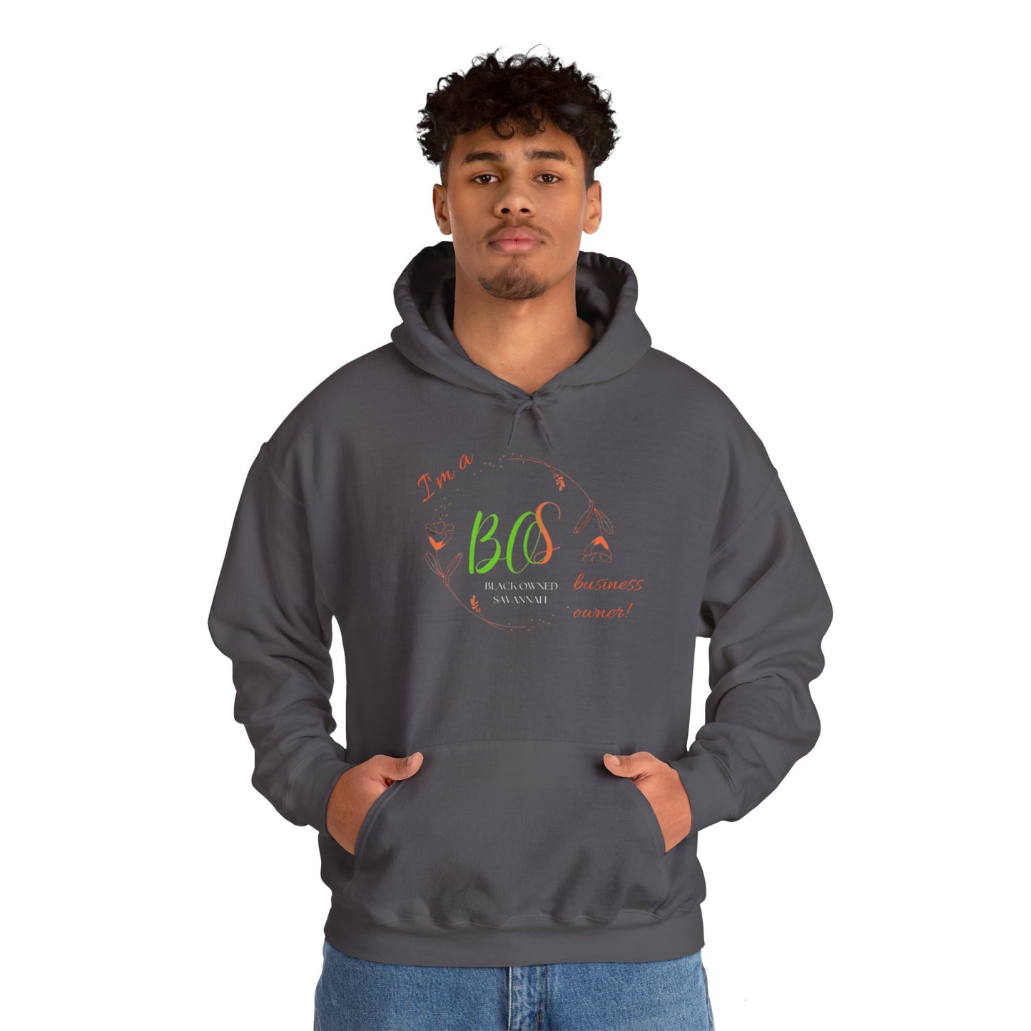 Black Owned Savannah "BOS" Unisex Heavy Blend™ Hooded Sweatshirt