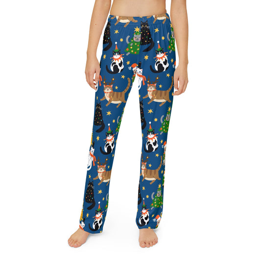 LCM23 Holiday Kitty Xmas Kids Pajama Pants (AOP)