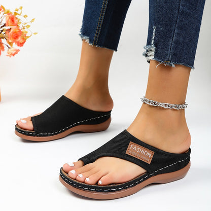 Breathable Clip Toe Sandals For Women