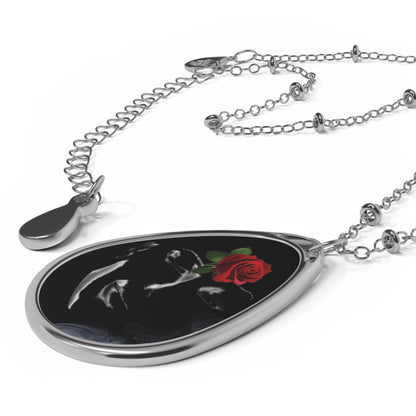 LCM23 Phanthom Rose Oval Necklace