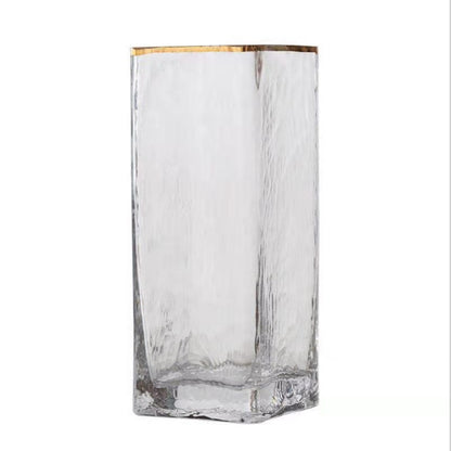 Transparent Gold-painted Glass Vases Flower Home Decor Wedding Decoration