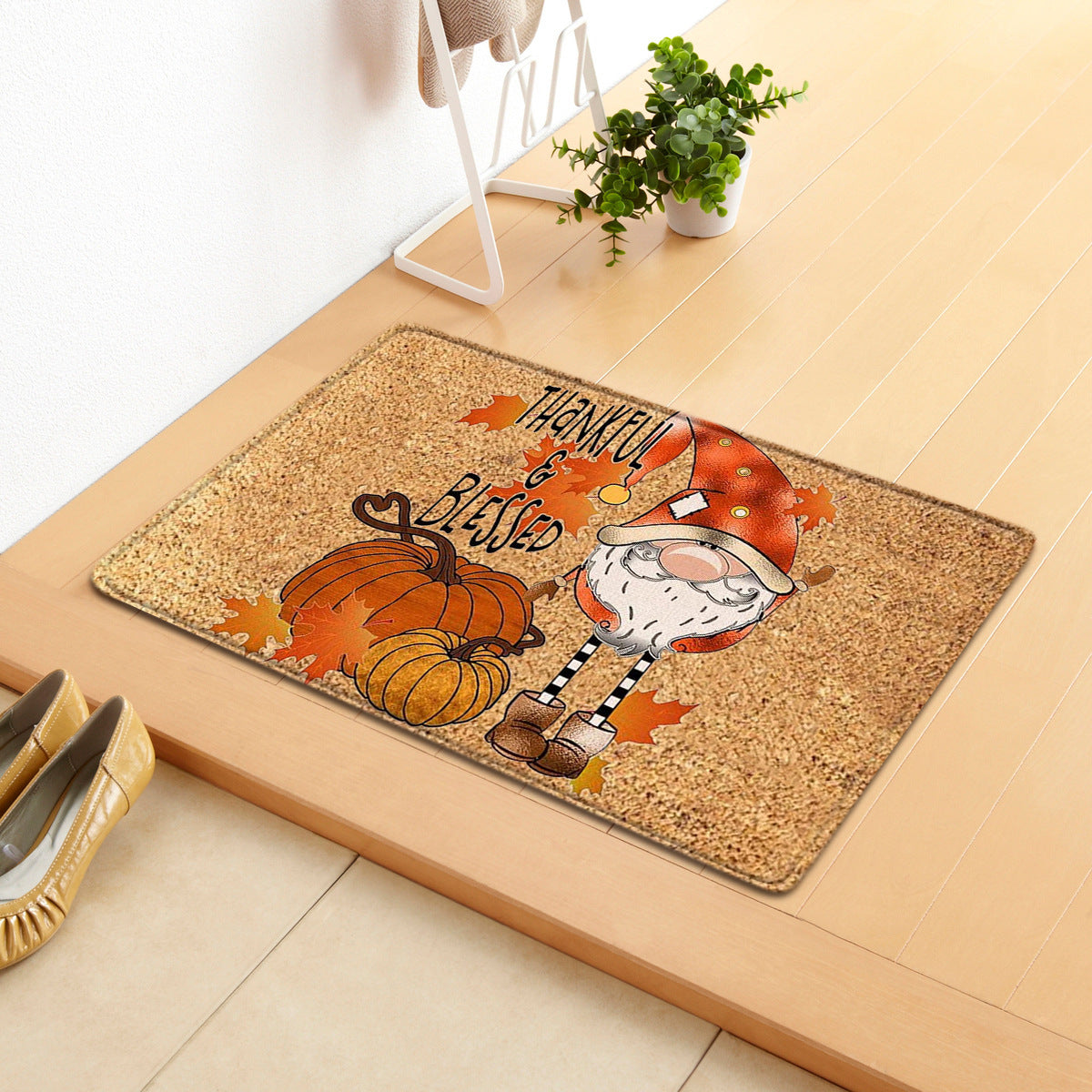 Thanksgiving Day Fall Autumn Pumpkin Doormat