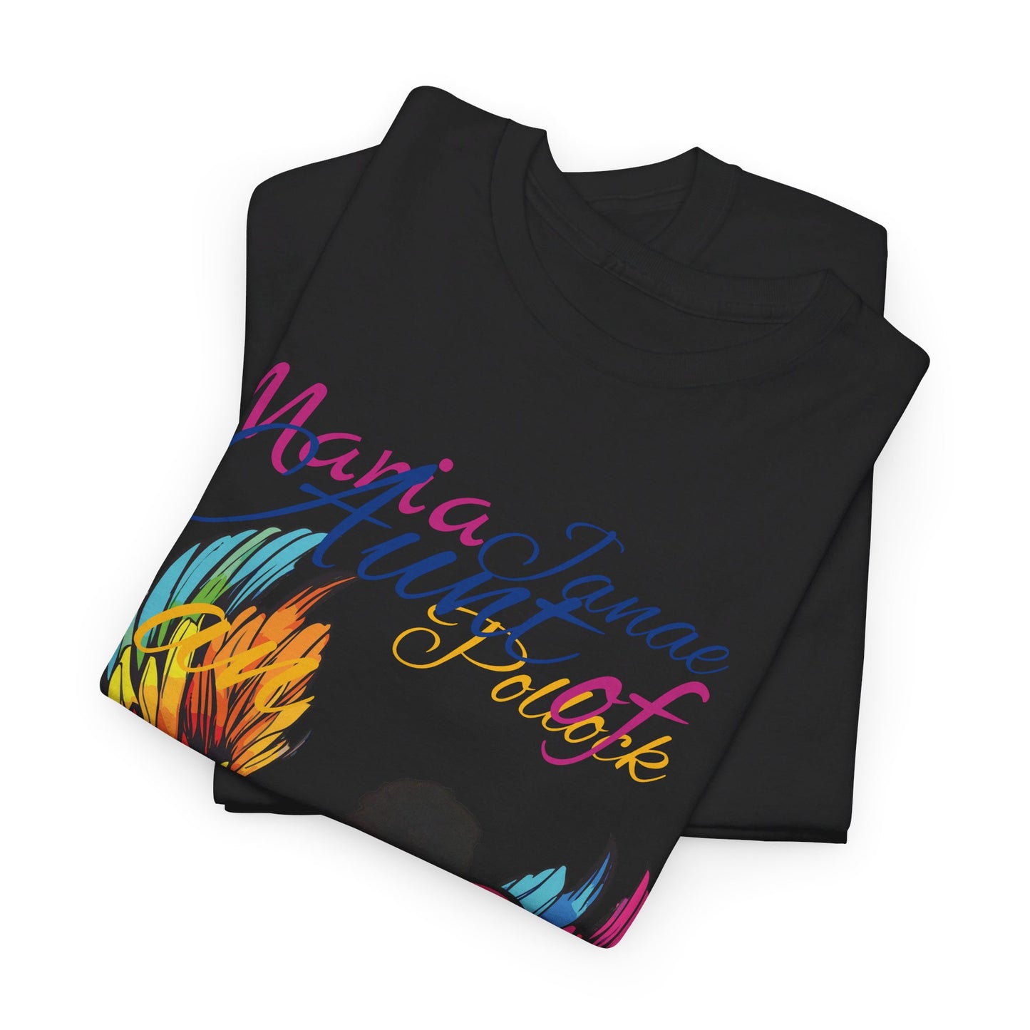 Aunt of an Angel For my family in Honor of Maria Pollock Unisex Heavy Cotton Tee(back customizable for name)