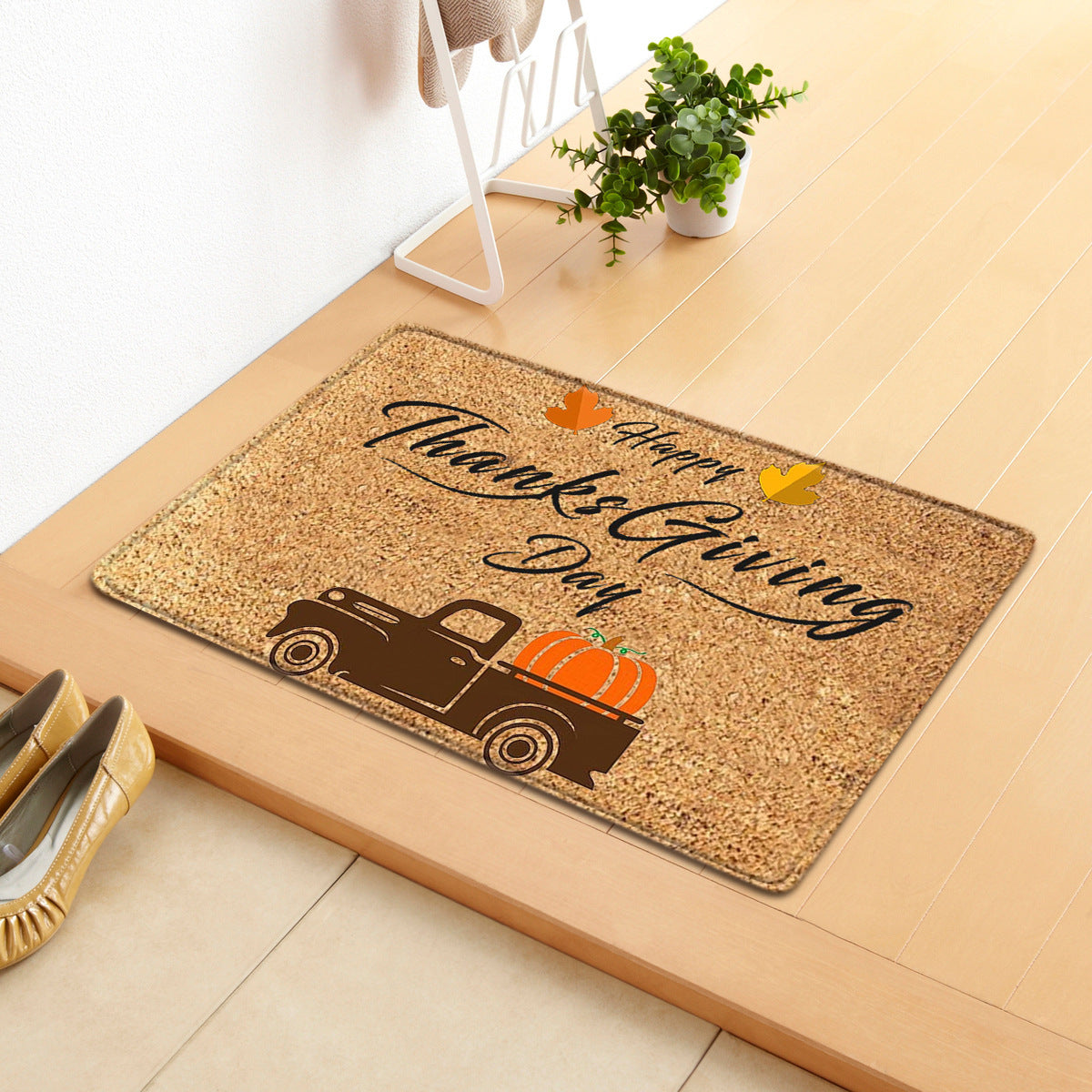 Thanksgiving Day Fall Autumn Pumpkin Doormat