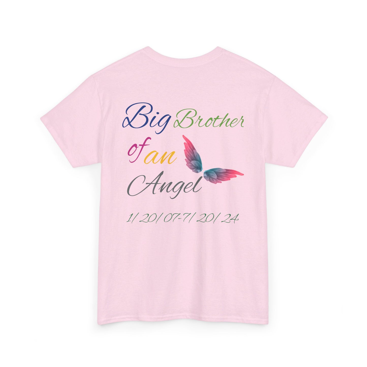 Big Brother  For my family in Honor of Maria Pollock Unisex Heavy Cotton Tee(back customizable for name)