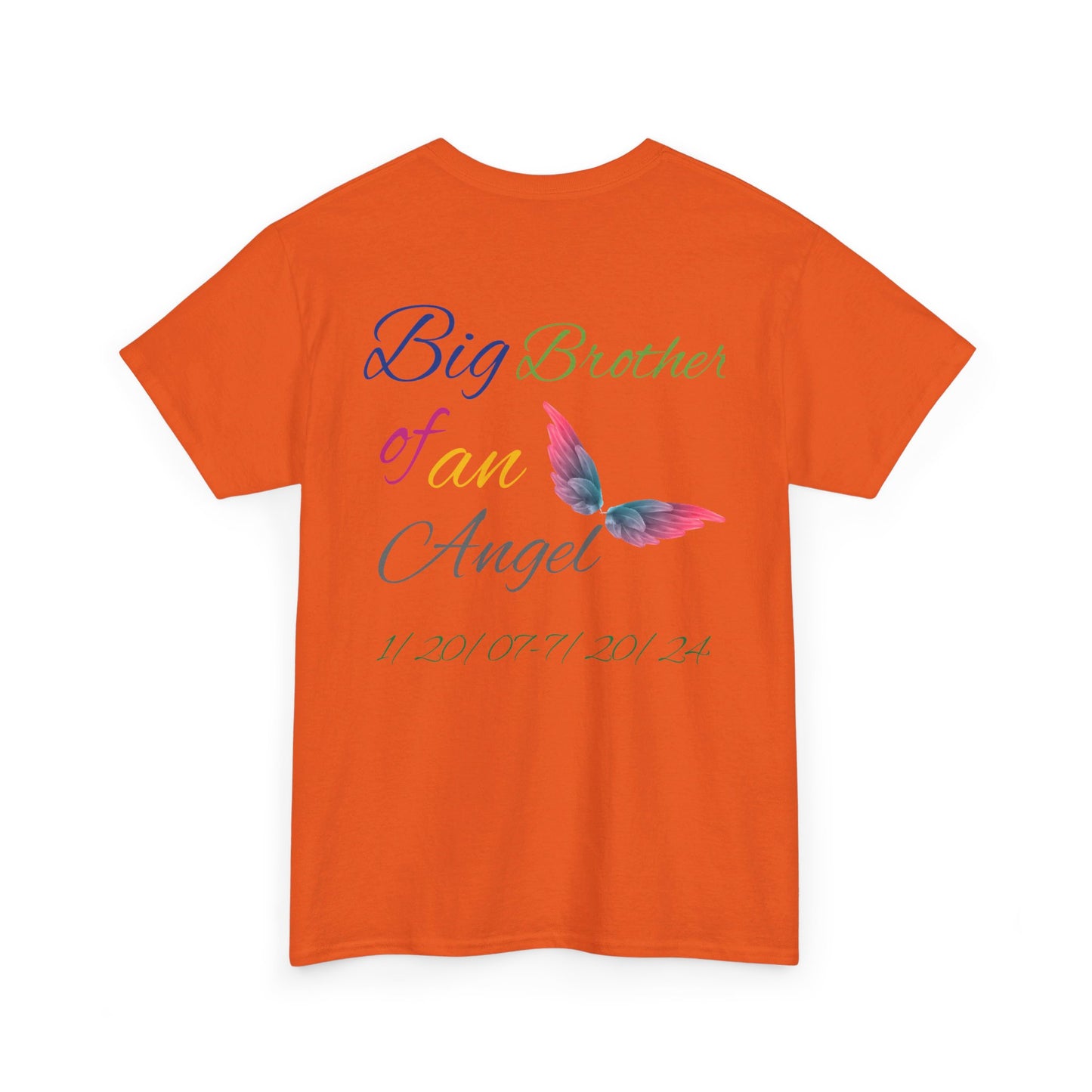 Big Brother  For my family in Honor of Maria Pollock Unisex Heavy Cotton Tee(back customizable for name)