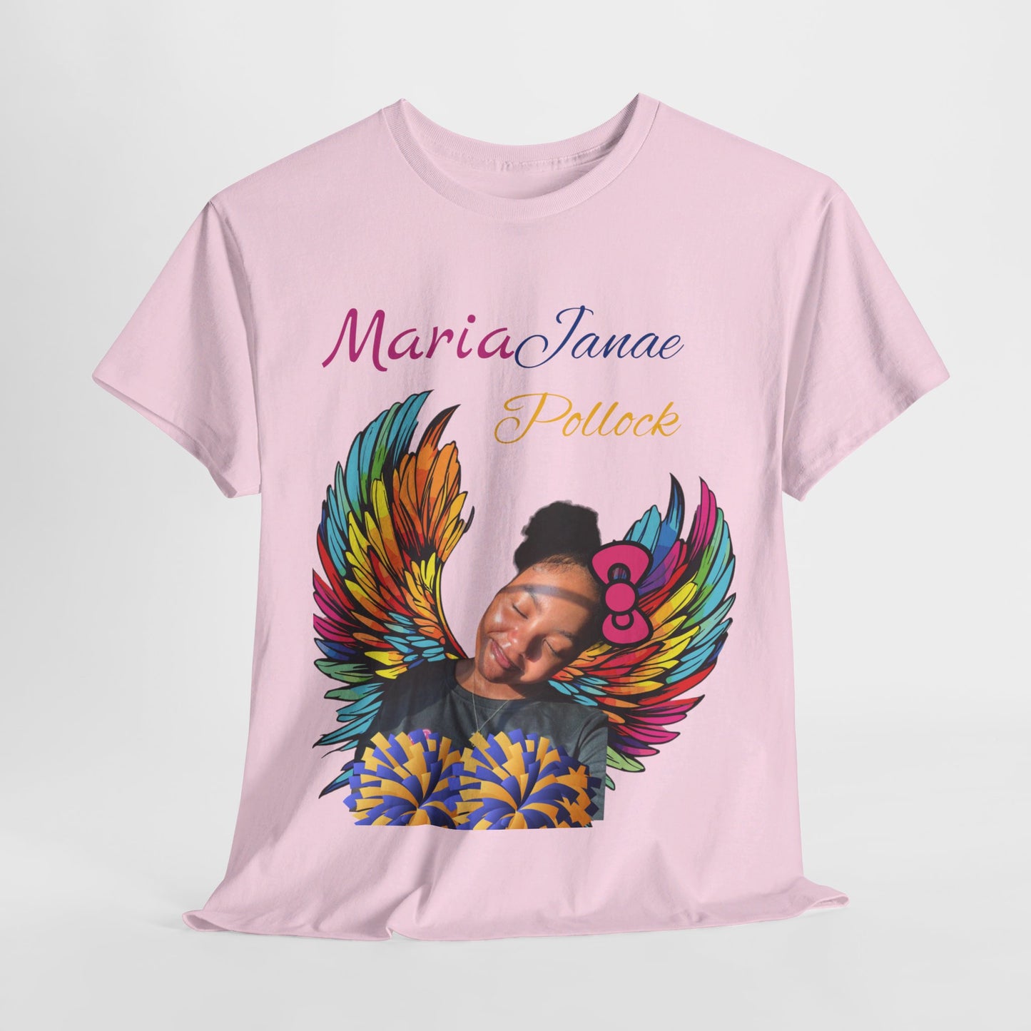 For my family in Honor of Maria Pollock Unisex Heavy Cotton Tee(back customizable for name)