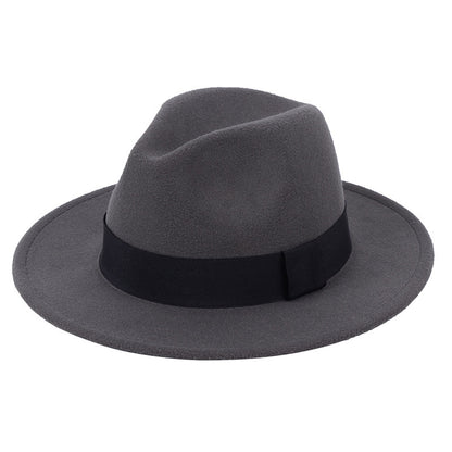 Stage big felt hat groom