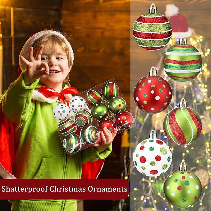 New hand-painted Christmas ball set