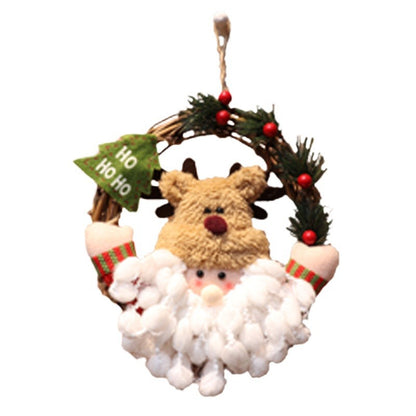 Christmas flower wreath