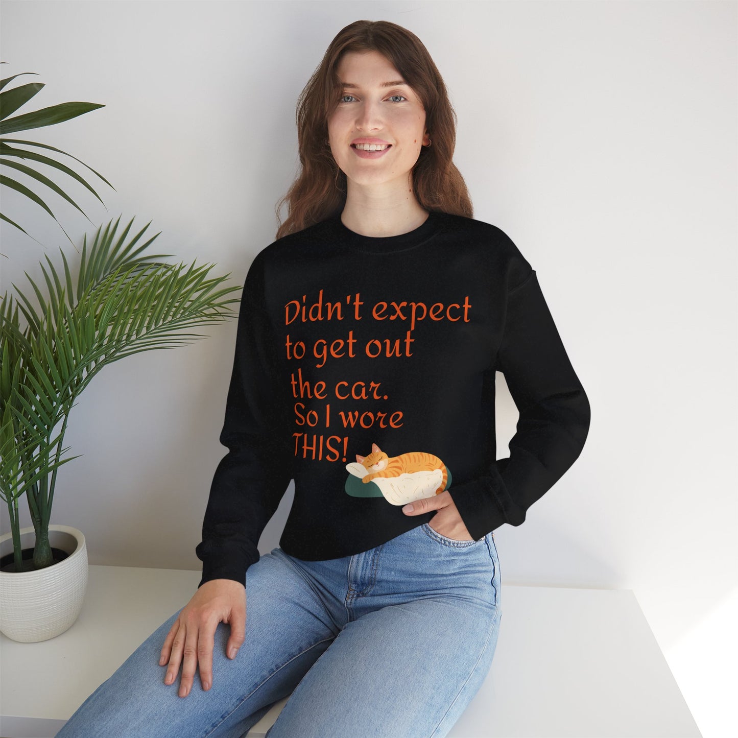 LCM23 I Didn't Expect to get out the car Unisex Heavy Blend™ Crewneck Sweatshirt