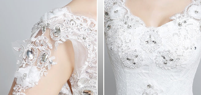 Lace Strap Bridal Gown