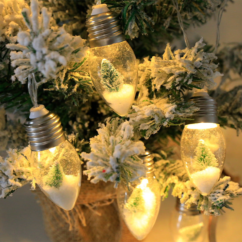 LED wishing bottle light string snowflake decoration light