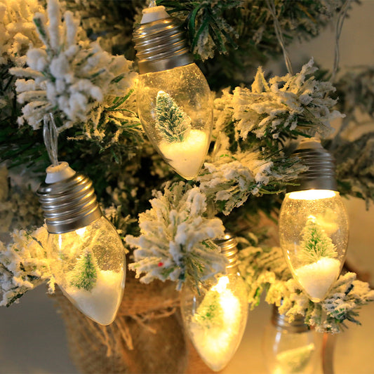 LED wishing bottle light string snowflake decoration light