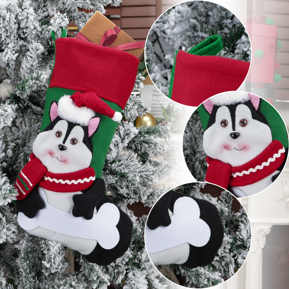 3D Creative Cat and Dog Christmas Socks