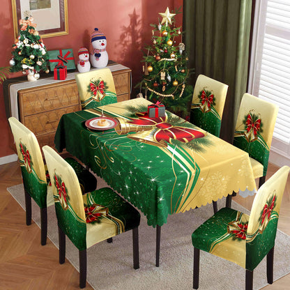 Christmas printed tablecloth/chair cover