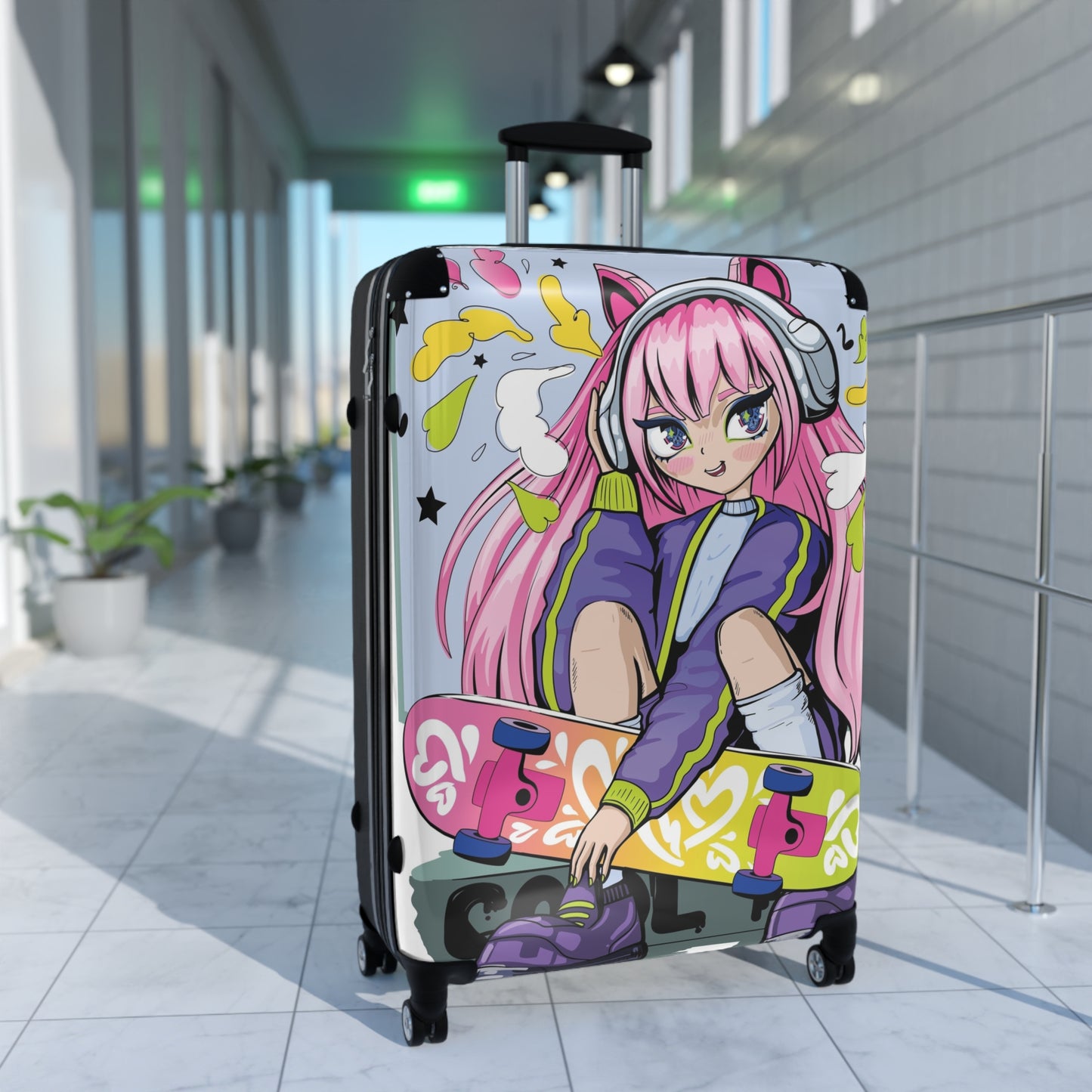 LCM23 Skater Anime Girl Suitcase