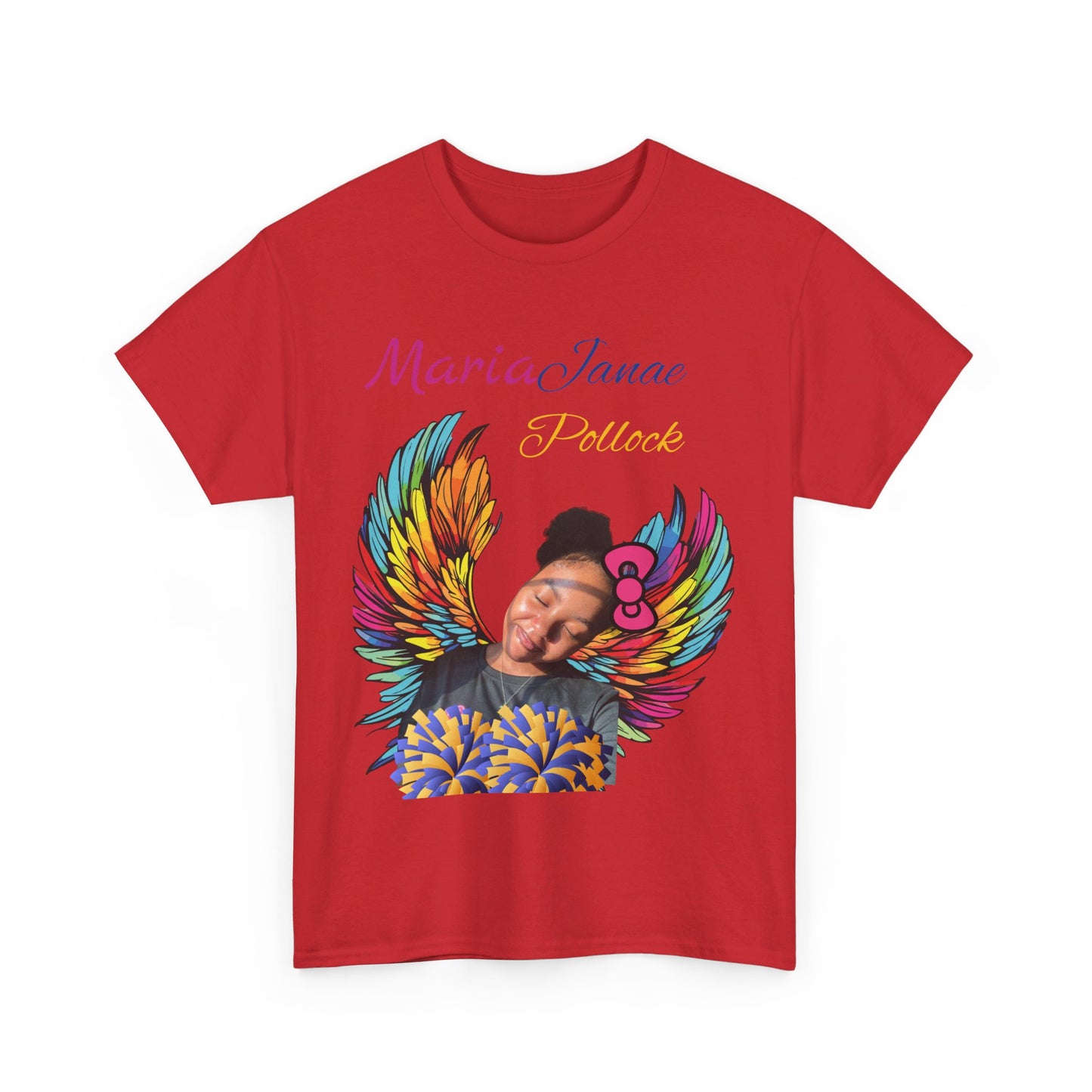 For my family in Honor of Maria Pollock Unisex Heavy Cotton Tee(back customizable for name)