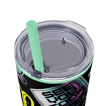 LCM23 School VIbes Skinny Tumbler with Straw, 20oz