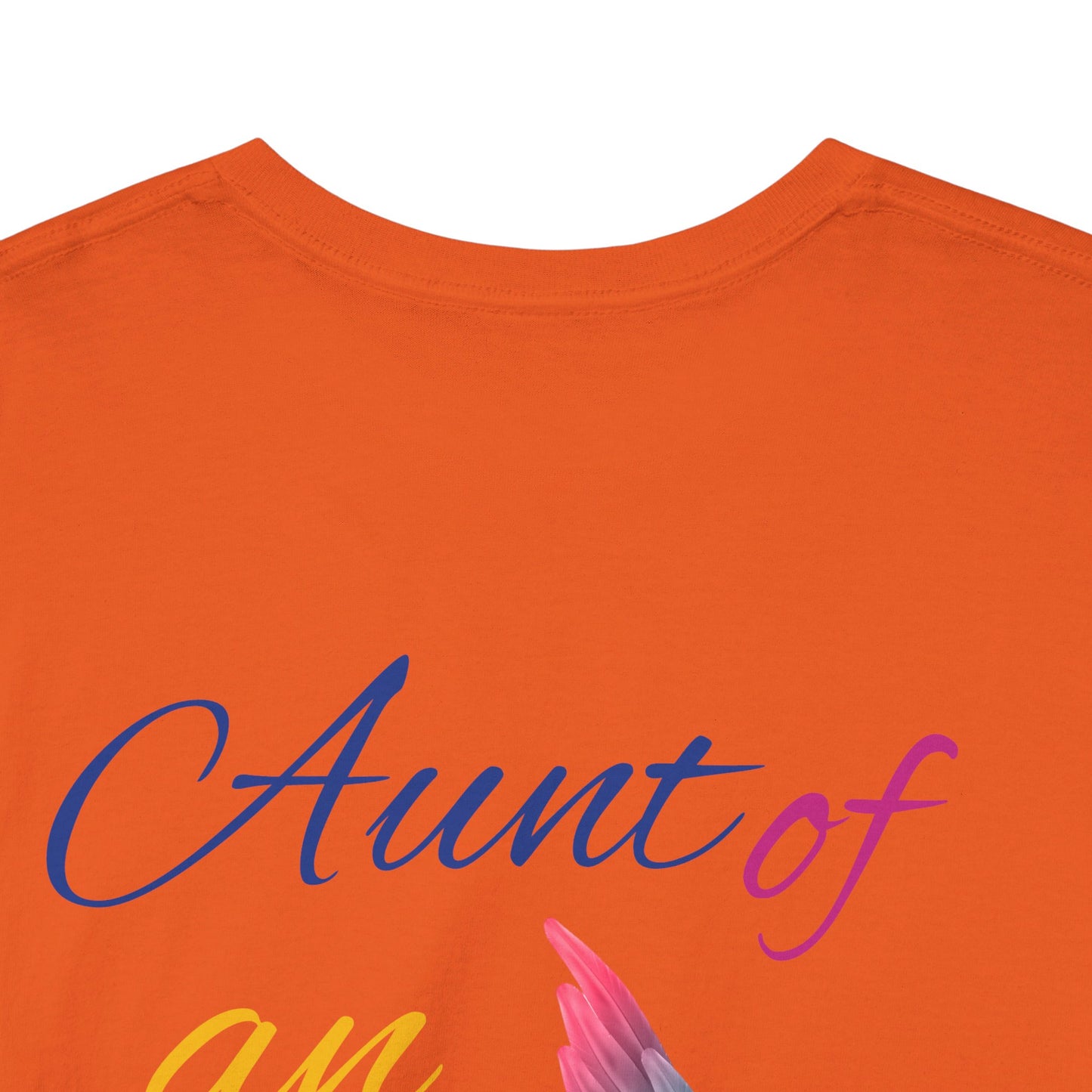 Aunt of an Angel For my family in Honor of Maria Pollock Unisex Heavy Cotton Tee(back customizable for name)