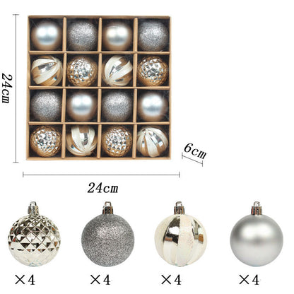 6cm painted Christmas electroplated ball gift box