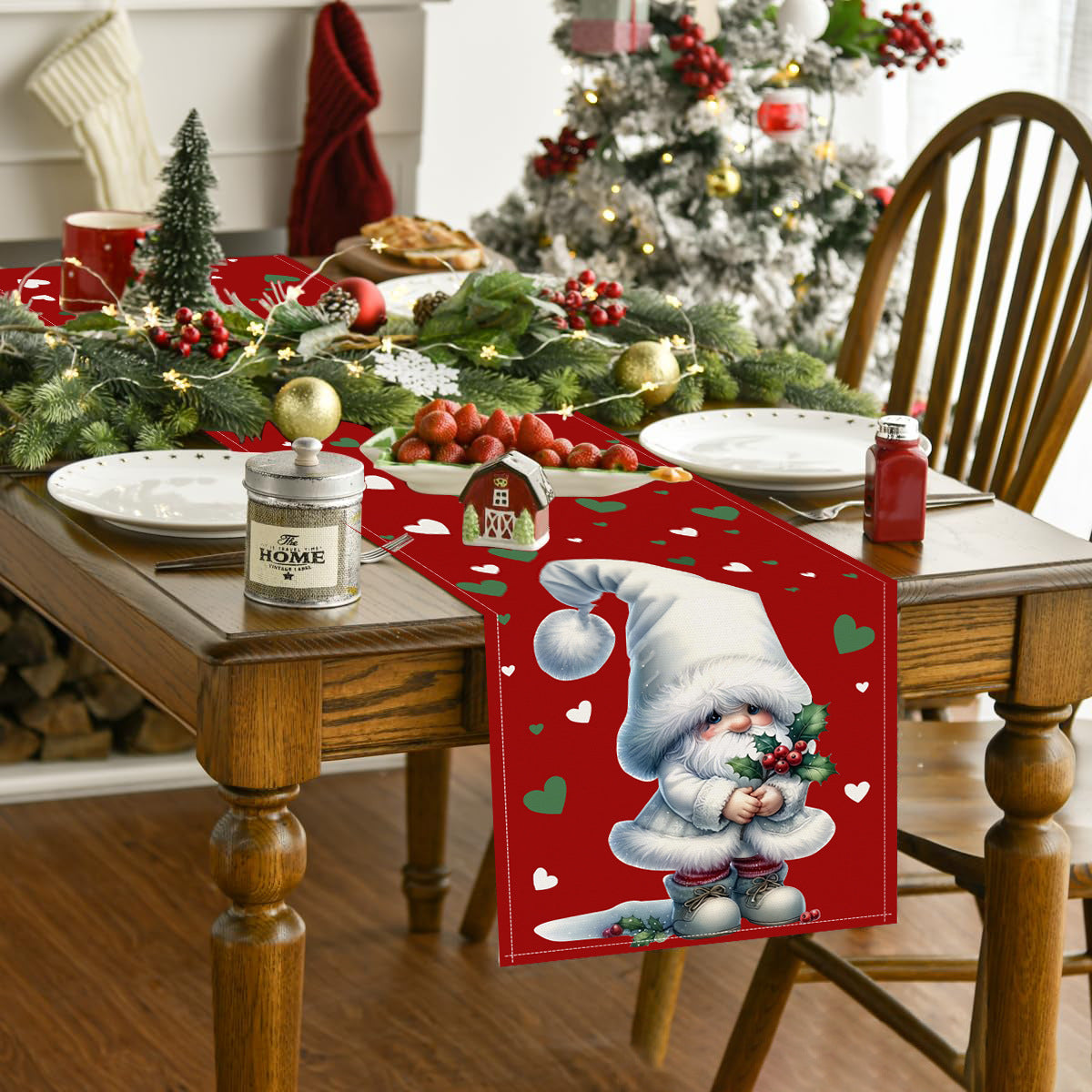 Christmas Dwarf Printed Xmas Runner