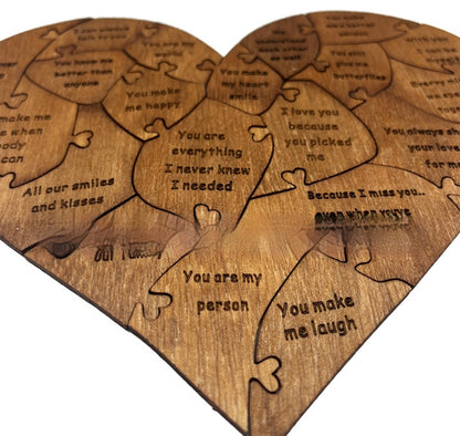 New Valentine's Day Wooden Love Puzzle Resons Why I Love You