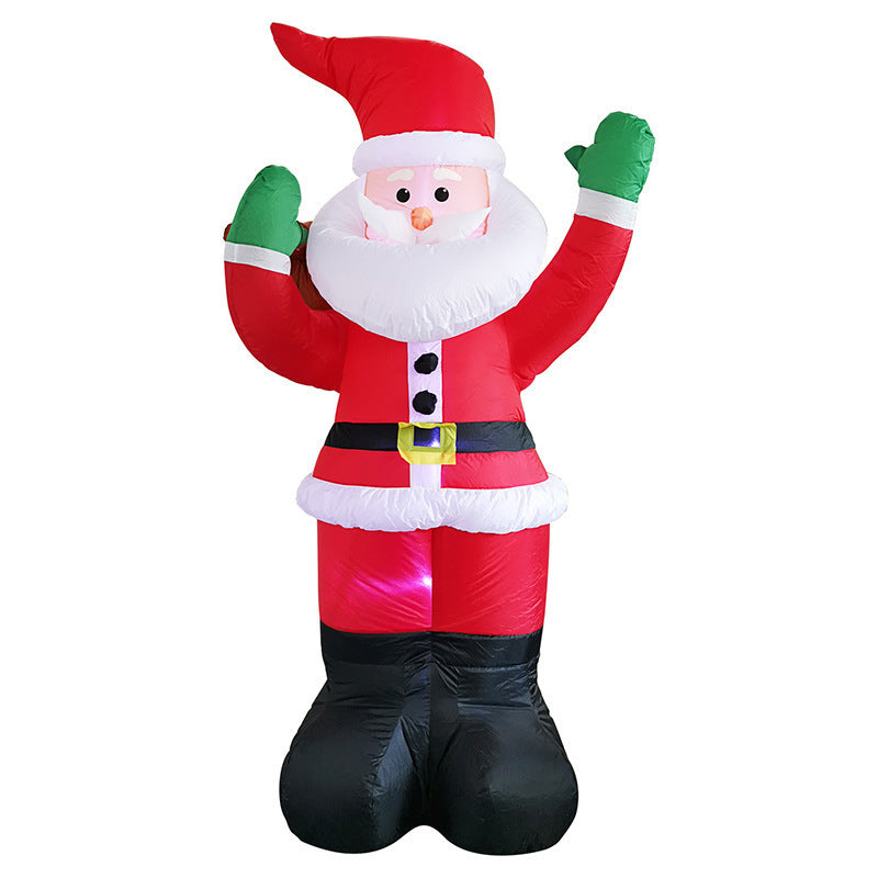 Christmas LED Lights Glowing Santa Tree Snowman Inflatable Outdoor Garden Decor