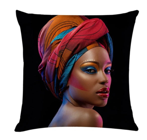 Elegant Black Queen Home Decor Sofa Pillow