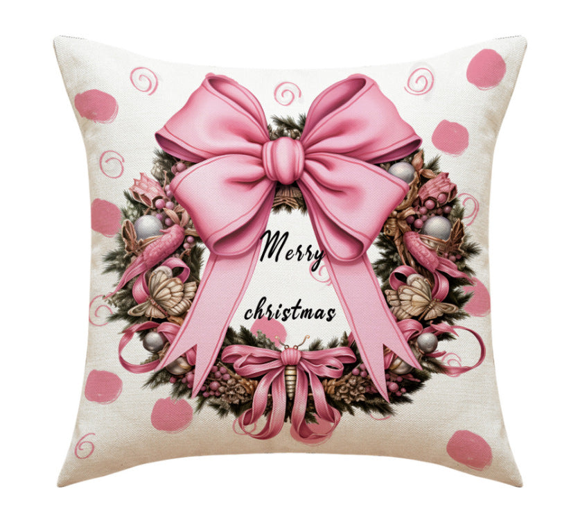 Christmas Pink Pillows