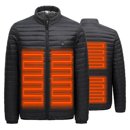 Intelligent heating cotton jacket USB charging heating cotton jacket for male and female