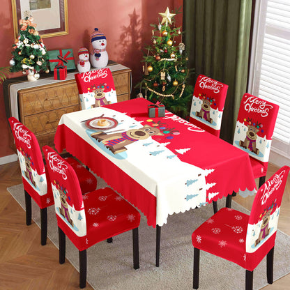 Christmas waterproof tablecloth