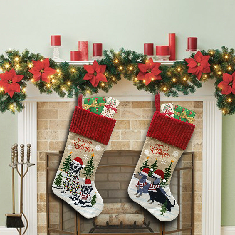 Christmas Socks Decorations Pet Design