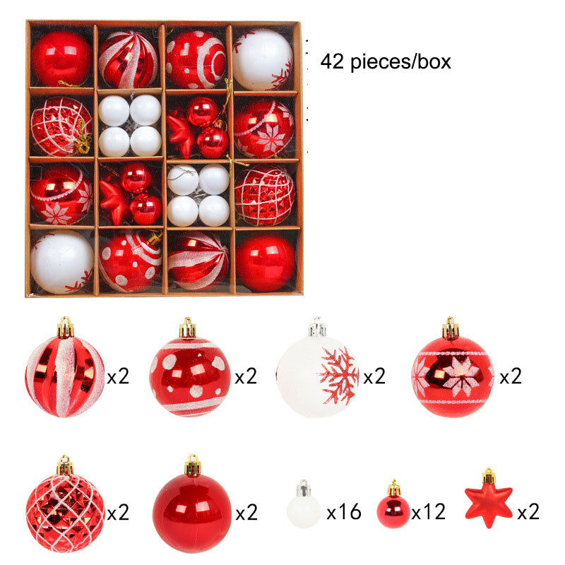 Christmas tree painted ball  holiday decoration