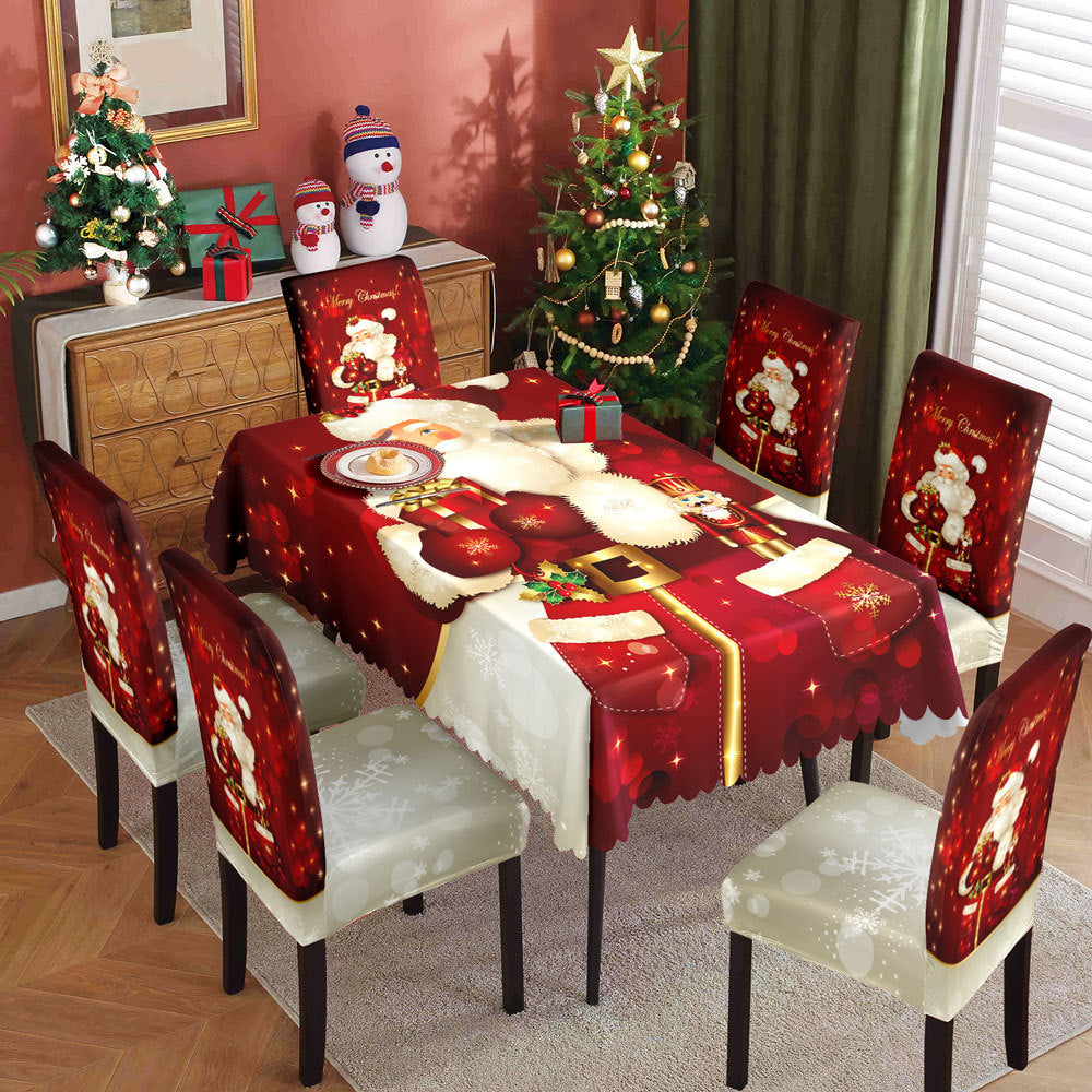 Christmas waterproof tablecloth