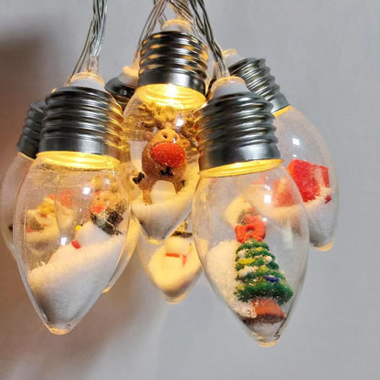 LED wishing bottle light string snowflake decoration light