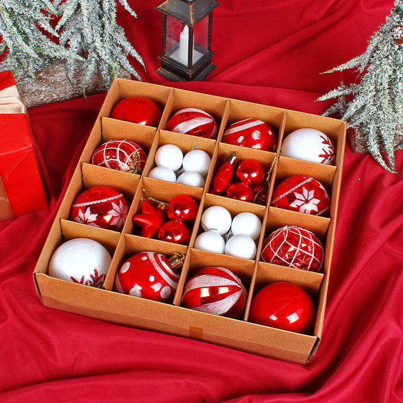Christmas tree painted ball  holiday decoration