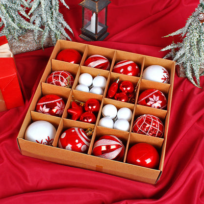 Christmas tree painted ball  holiday decoration